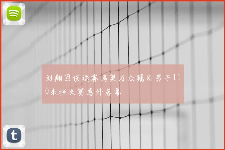 刘翔因伤退赛鸟巢万众瞩目男子110米栏决赛意外落幕